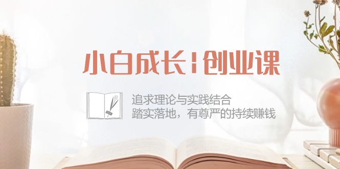 小白成长|创业课：追求理论与实践结合，踏实落地，有尊严的持续赚钱-42节-皓收集 | 网创宝典