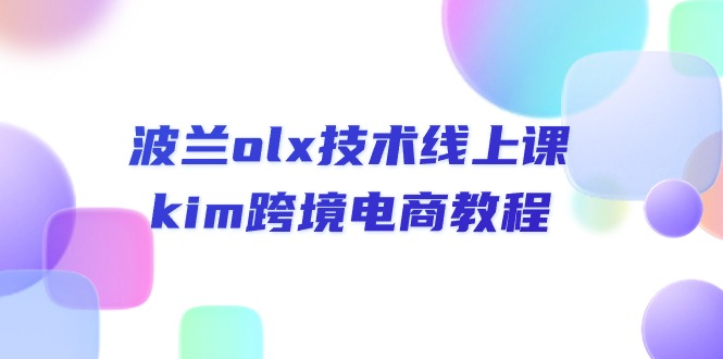 波兰olx 技术线上课，kim跨境电商教程-皓收集 | 网创宝典