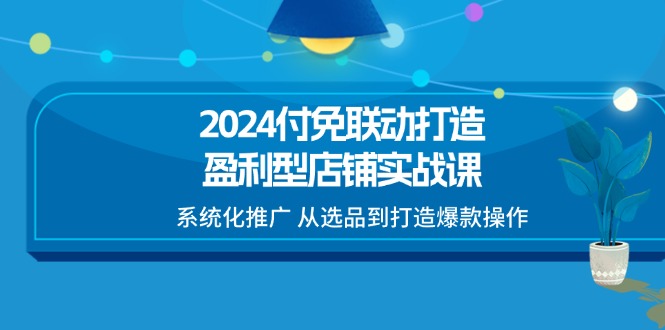 (11458期）2024付免联动-打造盈利型店铺实战课，系统化推广 从选品到打造爆款操作-北少网创