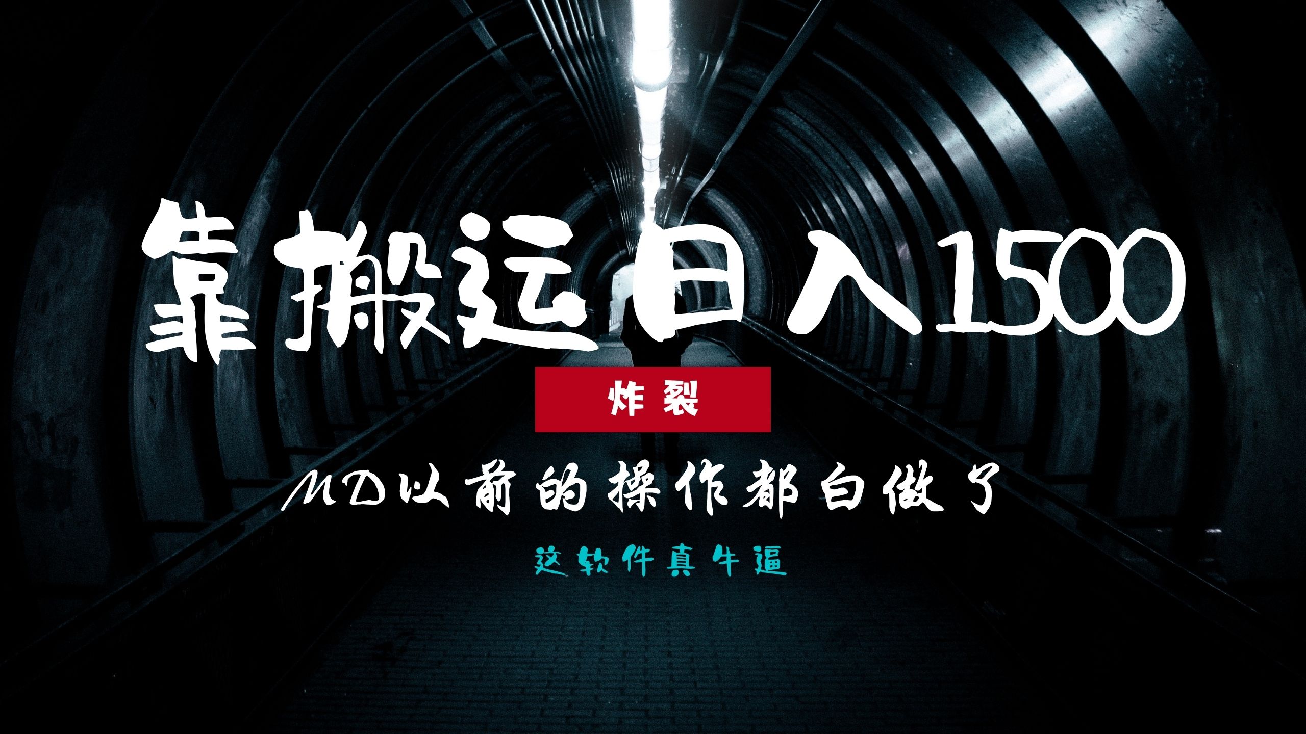 (13568期）炸裂！0基础搬运也能批量日赚1500+，以前的操作都白做了！-北少网创