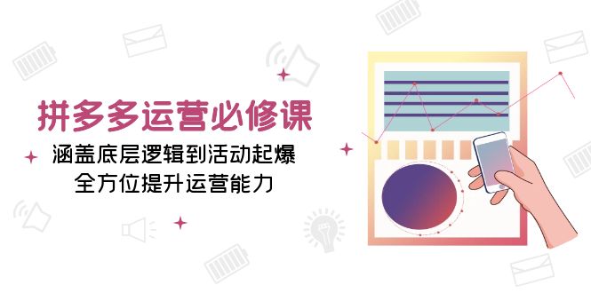 （13647期）拼多多运营必修课：涵盖底层逻辑到活动起爆，全方位提升运营能力-小白项目网