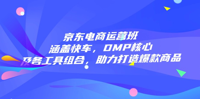 京东电商运营班：涵盖快车，DMP核心及各工具组合，助力打造爆款商品_酷乐网